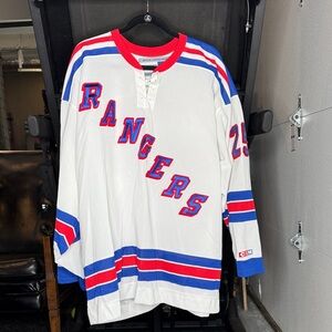 CCM Petr Prucha New York Rangers White, Red, and Blue Jersey
